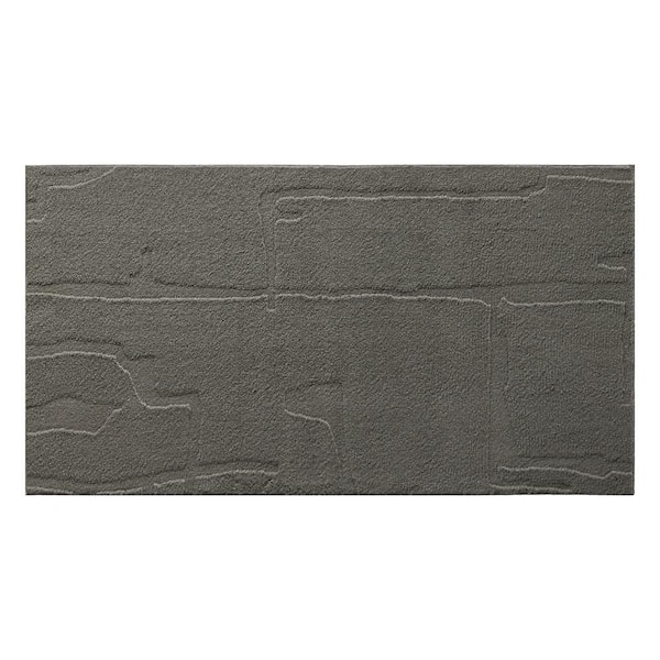 Rae Abstract Organic Washable 2 ft. x 3 ft. Charcoal Grey Indoor Area Rug
