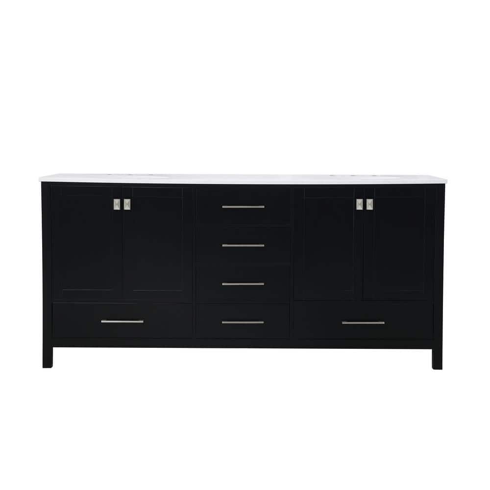 Timeless Home Erin 72 in. W x 22 in. D x 34 in. H Double Bathroom Vanity in