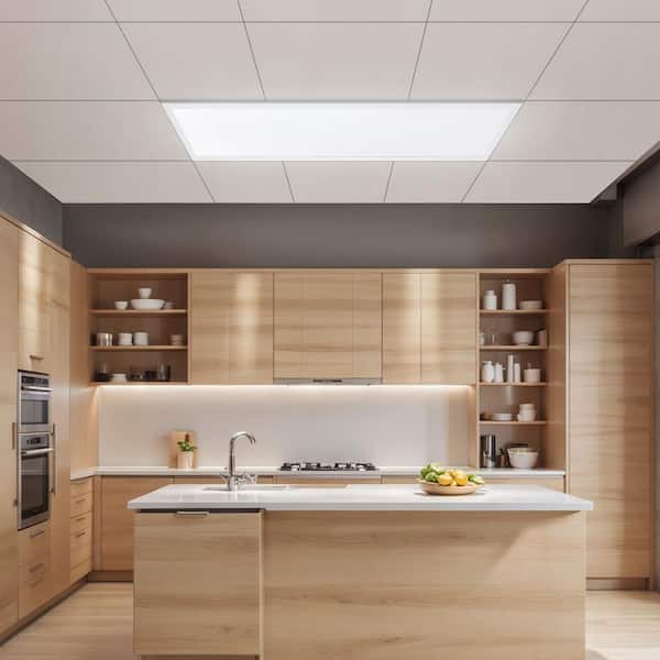2Pack 1x4ft. Integrated LED Flat Panel Light 5700 LM Flush Mount Drop Ceiling Lighting Fixture 3 Color 3000K/4000K/5000K