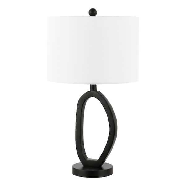 Verne 24 in. 1 Light Black Table Lamp