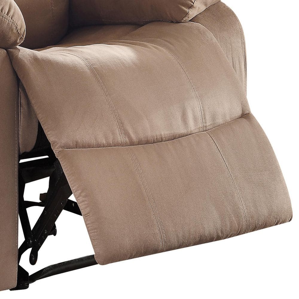 Parklon Brown Microfiber Recliner with Pillow Top Arms
