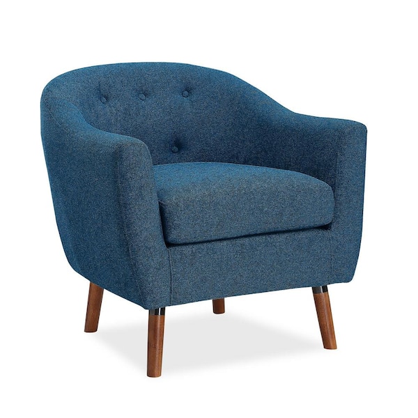 Dorel Living Noble Blue Linen Accent Chair