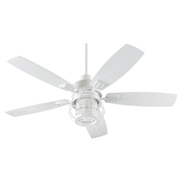 Quorum INTERNATIONAL Galveston 52 in. Indoor/Outdoor Studio White Ceiling Fan with Wall Control