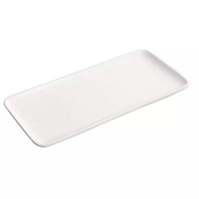 Mahogany Collection 9.45 in. D x 13.58 in. W Plastic Serving Tray 15128 -  The Home Depot