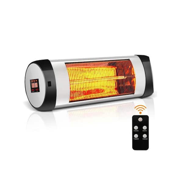 750-Watt/1500-Watt Wall Mounted Electric Panel Radiant Infrared Space Heater Waterproof Adjustable Patio Heater