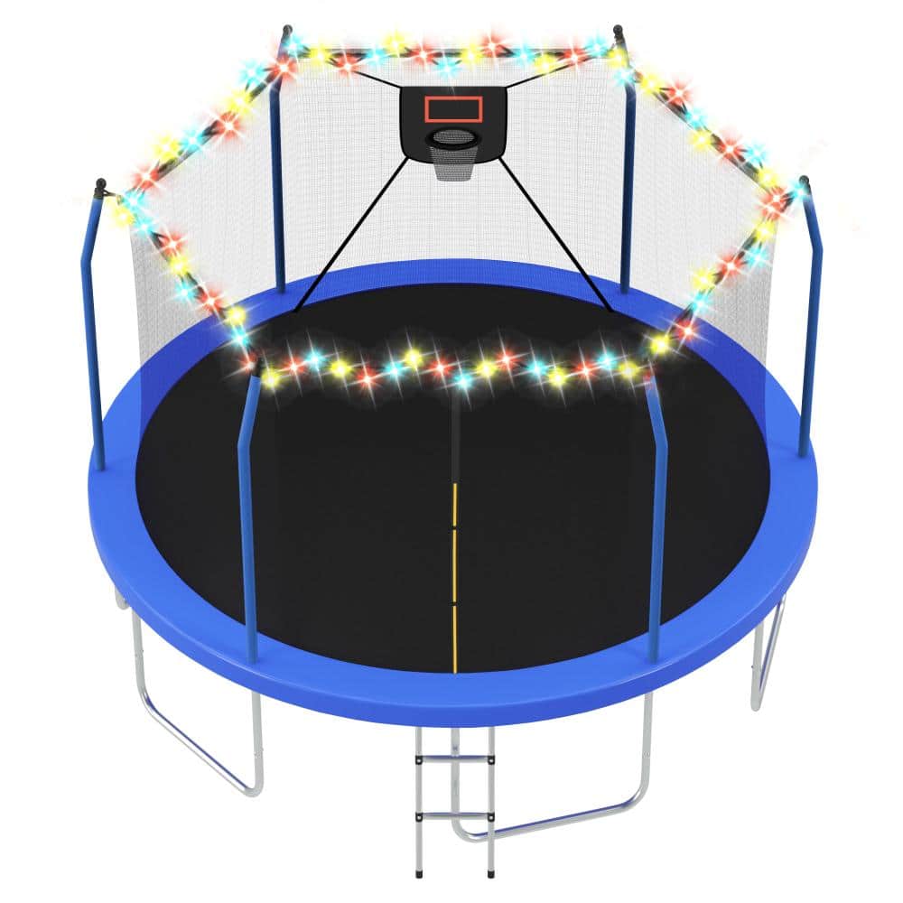 "Blue 14 ft. Metal Trampoline,  Outdoor Recreational 16"" Trampoine for Kids and Adults" price history on PriceWatchPro