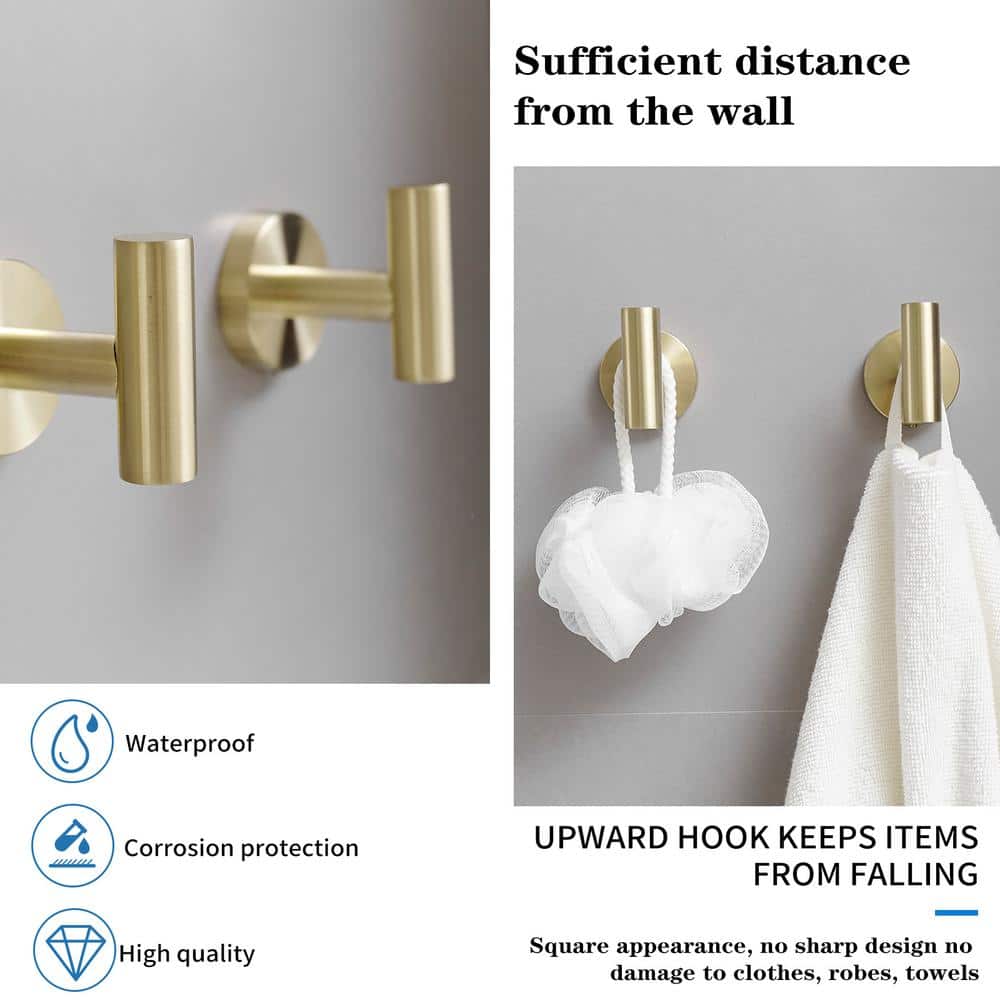 Brushed Gold 24-Inch Metal Bathroom Hardware Set