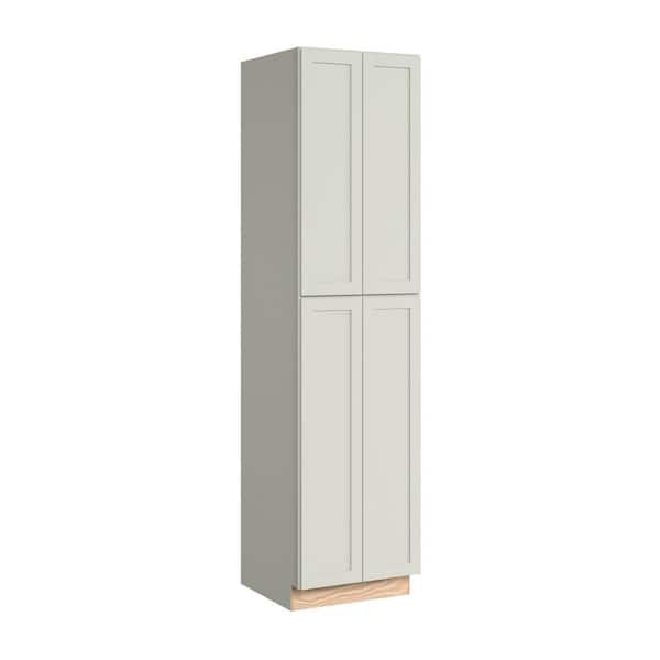 Thornton 24 in. W x 24 in. D x 96 in. H Assembled Plywood Shaker Pantry Kitchen Cabinet in Moonshine
