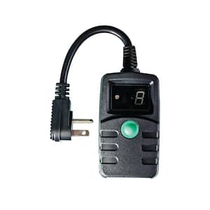 14/3 1-Outlet Digital Outdoor Timer, Black