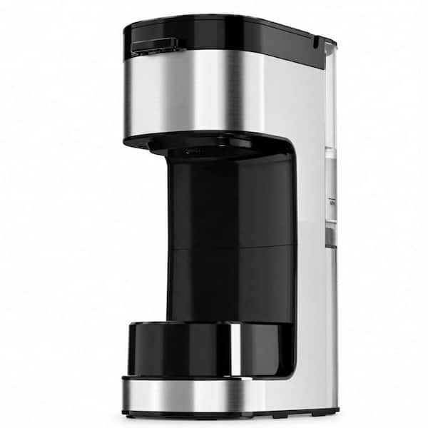 14 oz. Stainless Steel Single Serve Coffee Maker Strong Over Ice Classic Brew Removable Reservoir Compact Design