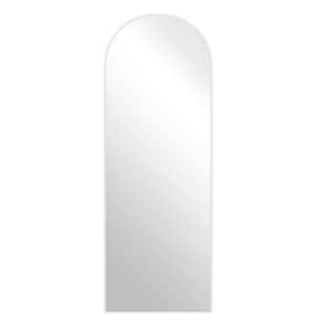 65 in. x 22 in. Modern Arched Shape Framed Full-Length Floor Standing Mirror