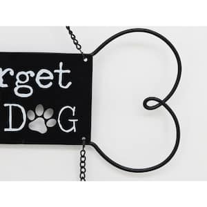 Forget the Dog Beware of The Kids Metal Dog Wall Decorative Sign