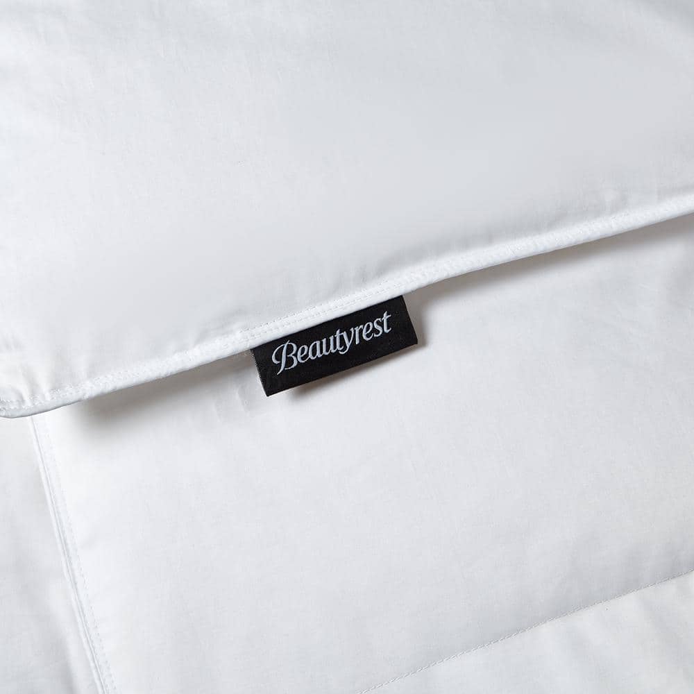 Twin White Cotton Down Reversible Bedspread