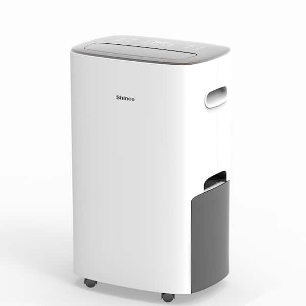 86 Pints White Dehumidifier for Home and Basement, 5000 sq.ft., Drain Hose, Quiet, Timer, Auto Defrost, Humidity Control