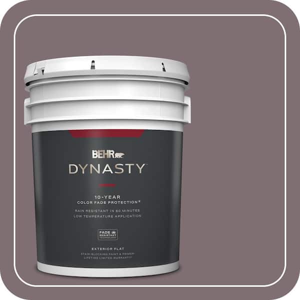 BEHR DYNASTY 5 gal. #N110-5 Royal Raisin Flat Exterior Stain-Blocking Paint & Primer