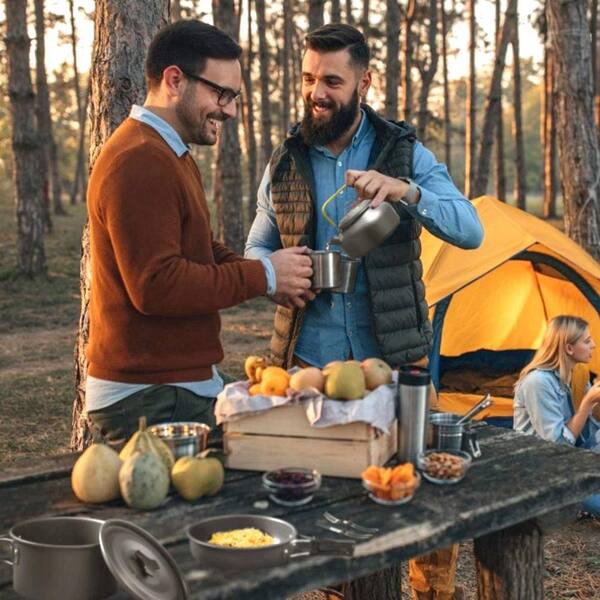 Kit D’épices De Camping 5 En 1 Rechargeable – Moulin à épices Inox, 5 Compartiments, Portable (25 Cm) – Pour Voyage, Pique-nique, Barbecue - 4