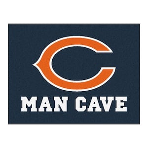 Chicago Bears Blue Man Cave 3 ft. x 4 ft. Area Rug