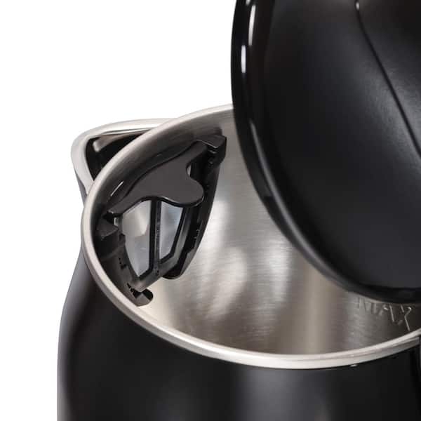Hamilton Beach 7-Cup Black Corded Electric Kettle with Cool Touch