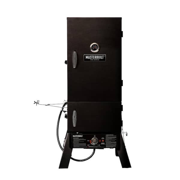 Masterbuilt 40 in. Dual Fuel Propane Gas and Charcoal Smoker in Black