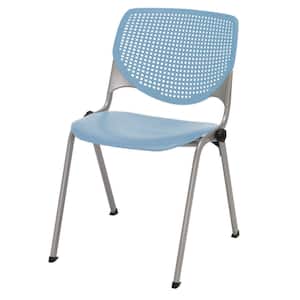 KOOL Sky Blue Polypropylene Seat Guest Chair