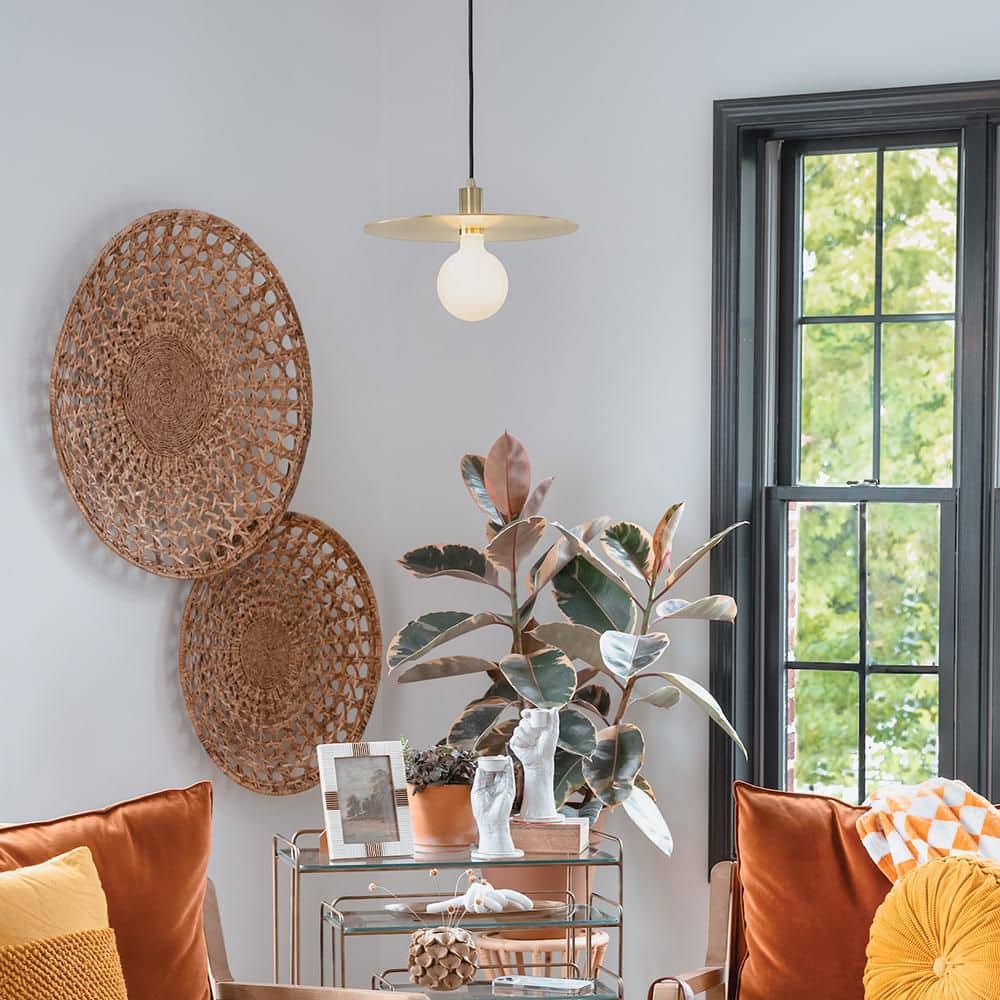 Lulu 1-Light Lacquered Brass Globe Pendant Light price history on PriceWatchPro