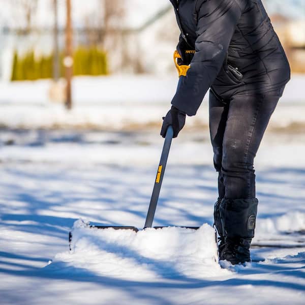 38.3 in. Steel Handle Plastic Snow Shovel (Pack of 2)