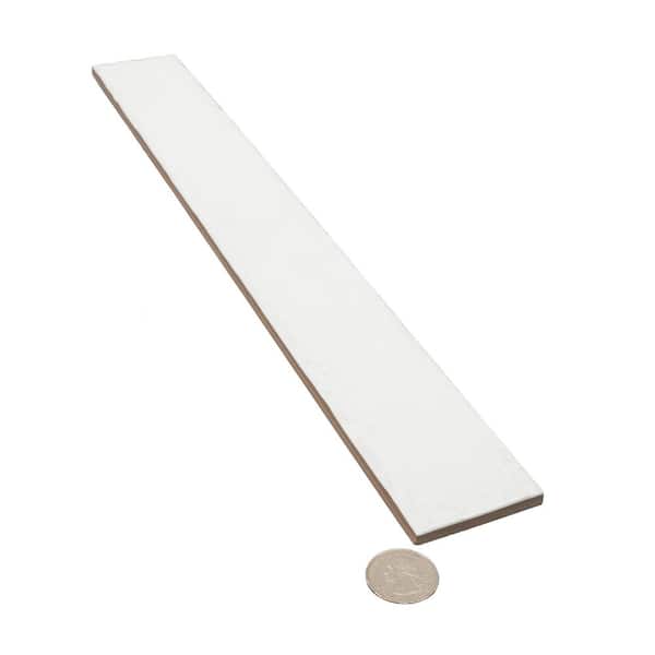 Apollo Tile Valenza 2 in. x 16 in. Glossy Soft White Ceramic