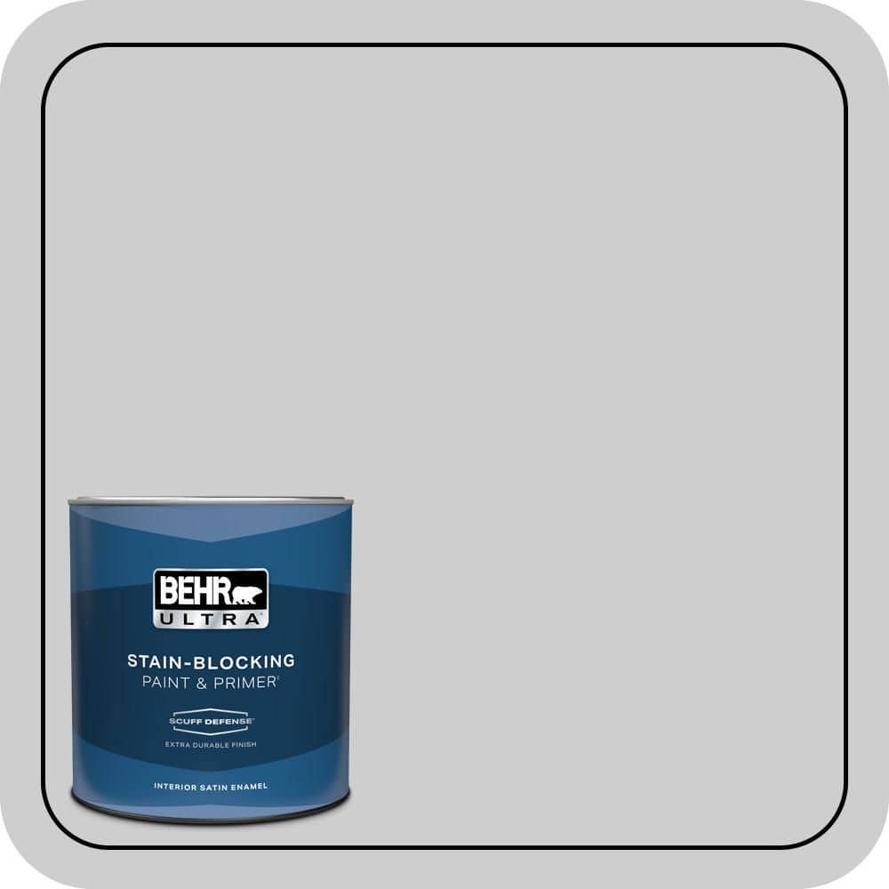 1 qt. #770E-2 Silver Screen color Extra Durable Satin Enamel Interior Paint & Primer price history on PriceWatchPro