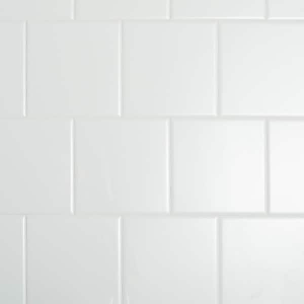Daltile Restore Bright White 6 in. x 6 in. Ceramic Wall Tile (0.25 sq. ft./ Each)