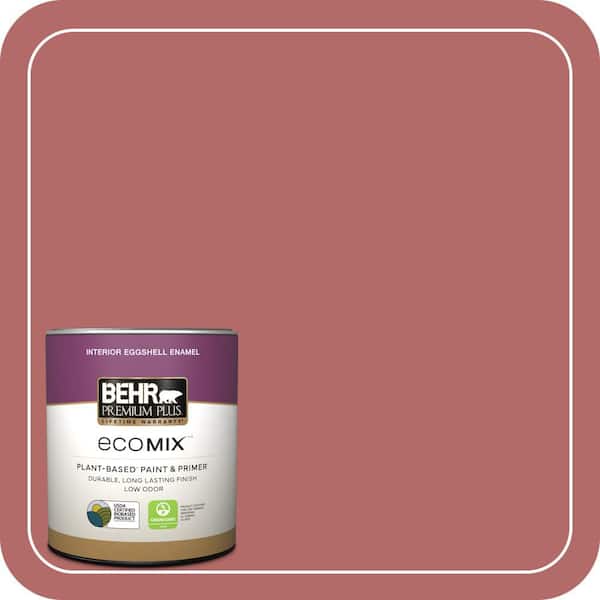 1 qt. #PMD-12 Desert Rose Eggshell Enamel EcoMix Plant-Based Interior Paint & Primer
