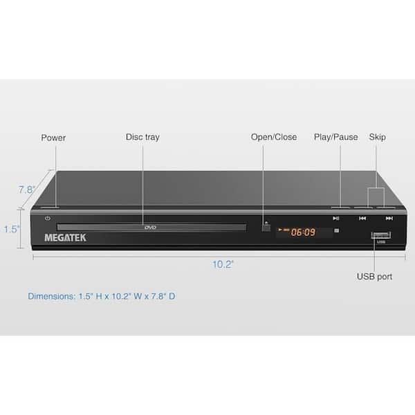 Ahfiwaso 1080P Region-Free DVD Player for TV,Plays All