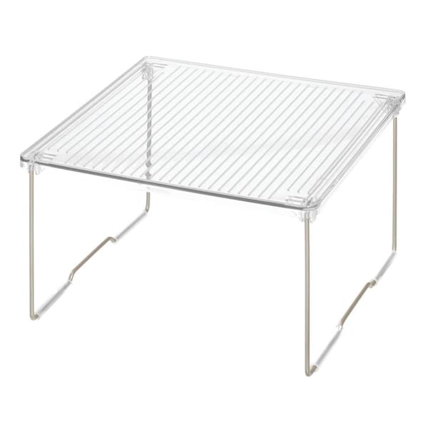 iDesign Bath Stacking Shelf- Small Clear Recycled Plastic