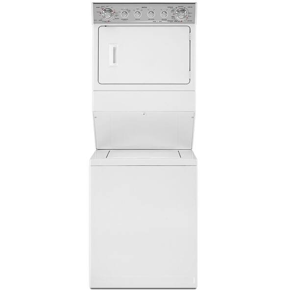 Maytag Stacked 2.5 cu. ft. Washer and 5.9 cu. ft. Gas Dryer in White