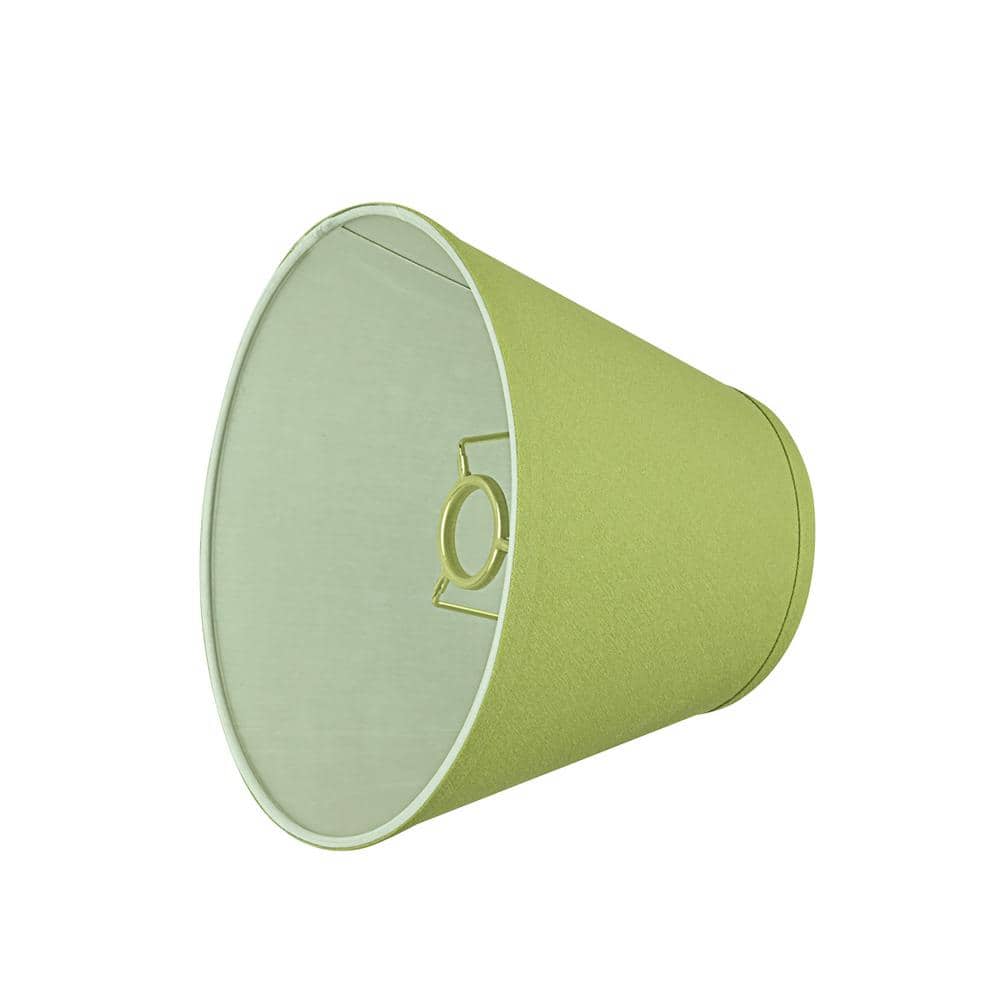 Lime Green Fabric Empire Lamp Shade, 9" Wide