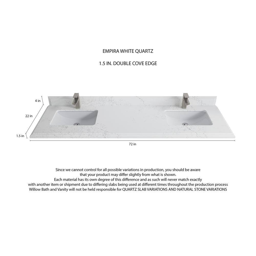 Light Natural Teak Double Sink Freestanding Vanity with Quartz Top