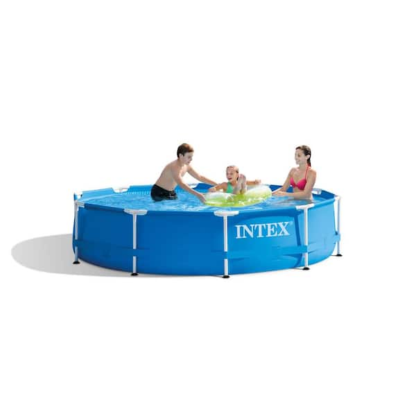 Intex 10-ft x 10-ft x 30-in Metal Frame Round Above-Ground Pool