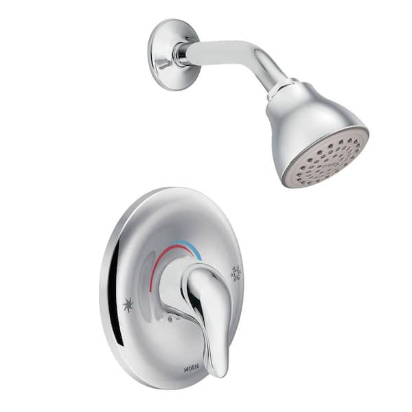 MOEN Chateau Single-Handle 1-Spray Posi-Temp Shower Faucet Trim Kit in Chrome (Valve Sold Separately)