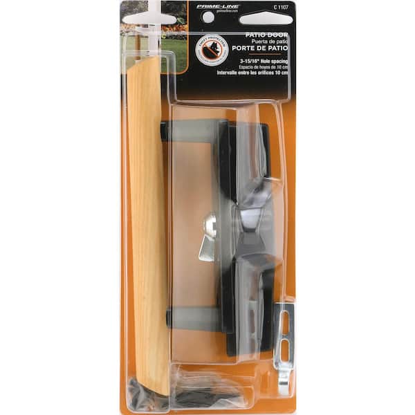 Prime-Line Black Diecast with Hardwood Handle Surface Hook Sliding