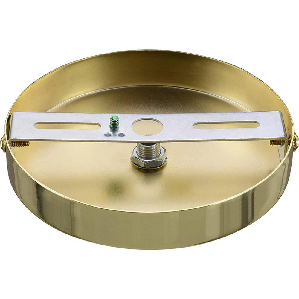 Brass Chandelier and Light Fixture Canopy Kit, 4.75" Diameter