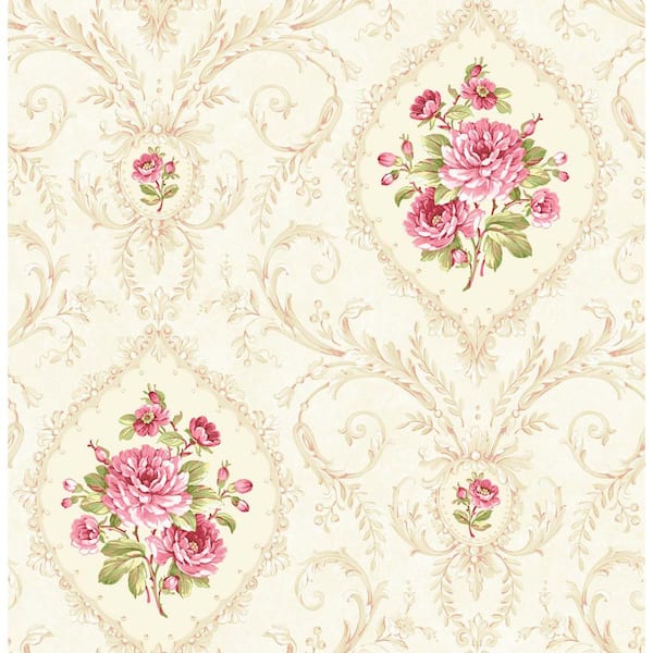 SK Filson Annabelle Pink Cameo Wallpaper
