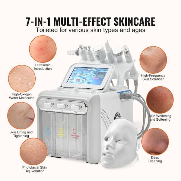 SKYSHALO 7 in 1 Professional Hydra Facial Machine for Spa
