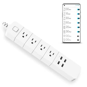 Geeni 15 Amp 125-Volt Dual Outlet Outdoor Smart Wi-Fi Plug with iOS and  Android App Voice Control No Hub Required Grey GN-OW102-103 - The Home Depot