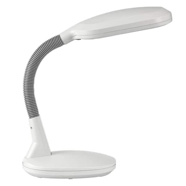Daylight Naturalight 16 in. White Flexible Table Lamp