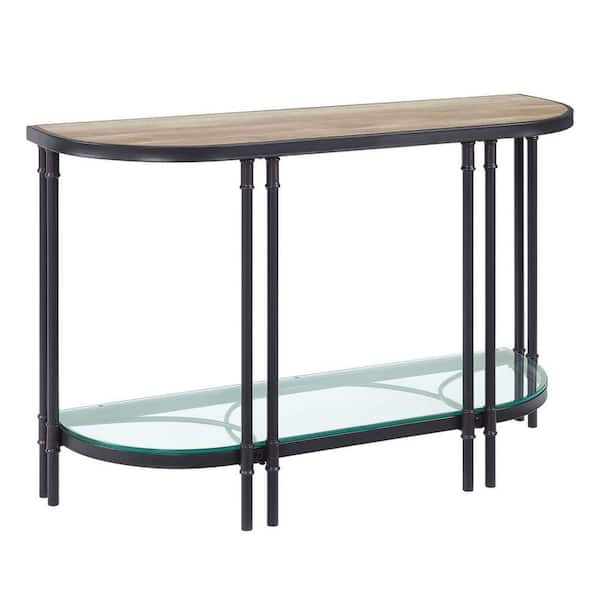 Benjara Brown Wood Top 47 in. Sideboard with One Bottom Shelf