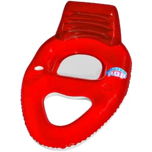 Red Water Pop Deluxe Swimming Pool Float Lounge