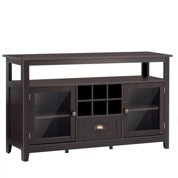 J&E Home Wood Morden Multifunctional Console Table Storage with