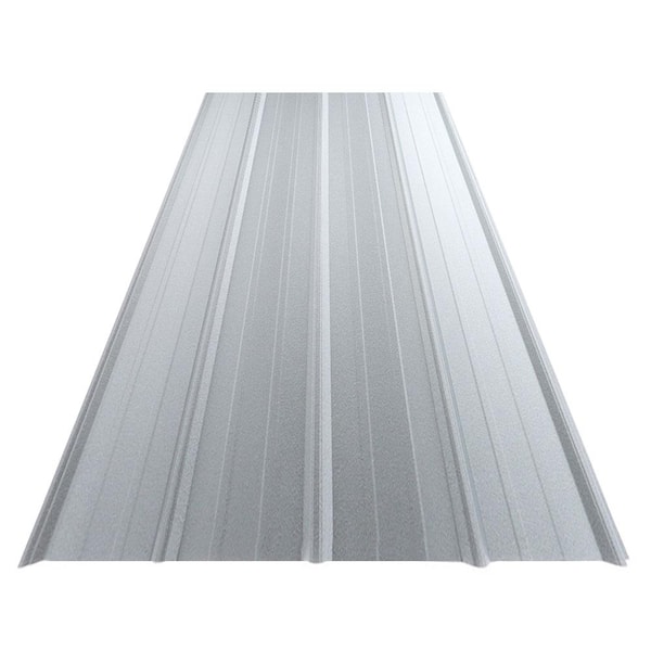 16 ft. SM-Rib Galvalume Steel 29-Gauge Roof/Siding Panel in Gray
