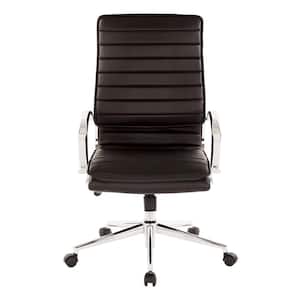 High Back Manager's Black Faux Leather Office Chair