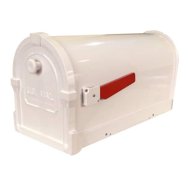 SPECIAL LITE PRODUCTS Savannah White Post Mount Mailbox