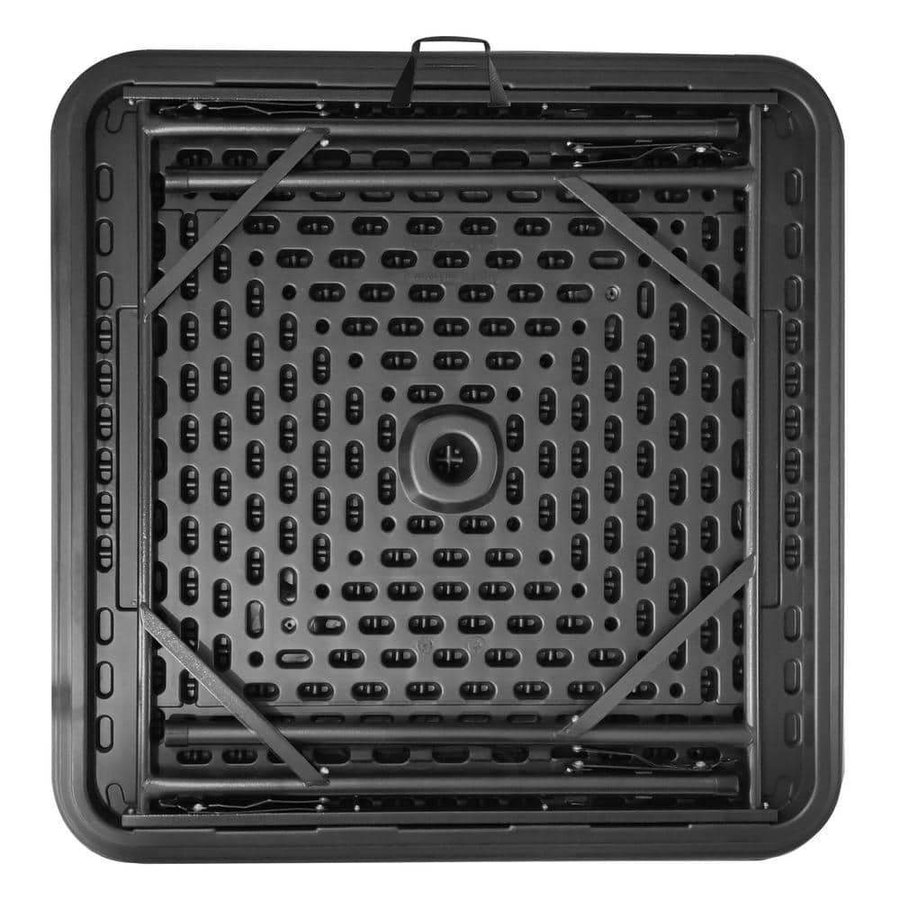 Bene Casa 38" Black Foldable Domino and Game Table